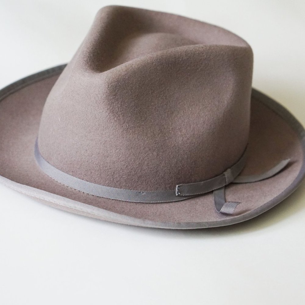 Anthropologie Lex Trimmed Fedora in Gray - Picture 4 of 5